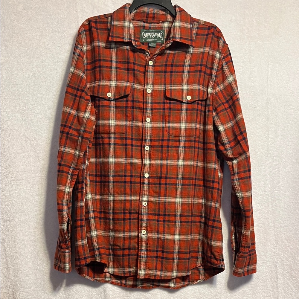 American Eagle Men's Plaid Shirt NWT Large/Tall